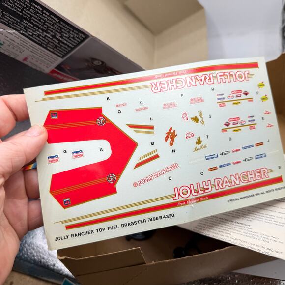 Vintage Model Car Kit  Lori Johns' Jolly Rancher Rail Dragster Revell - Picture 8 of 9